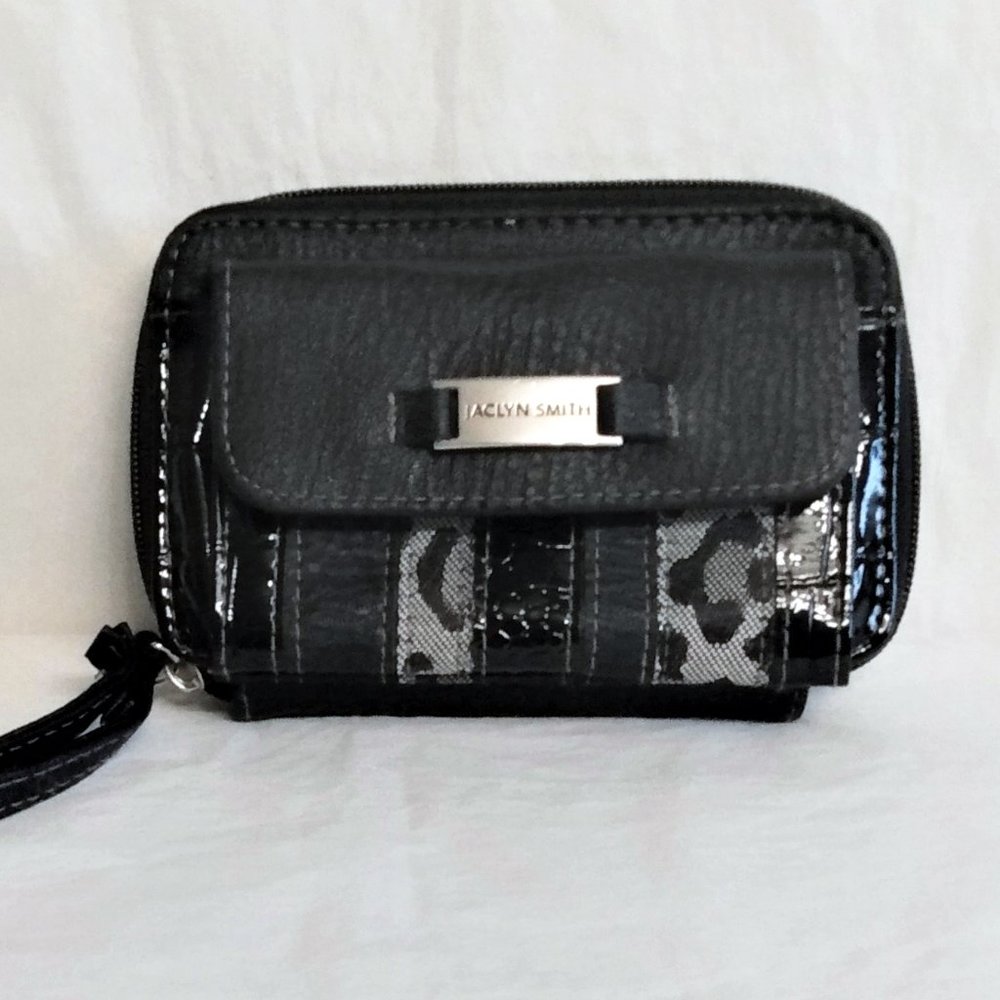 Vintage Jaclyn Smith Coin/Card Black Wallet